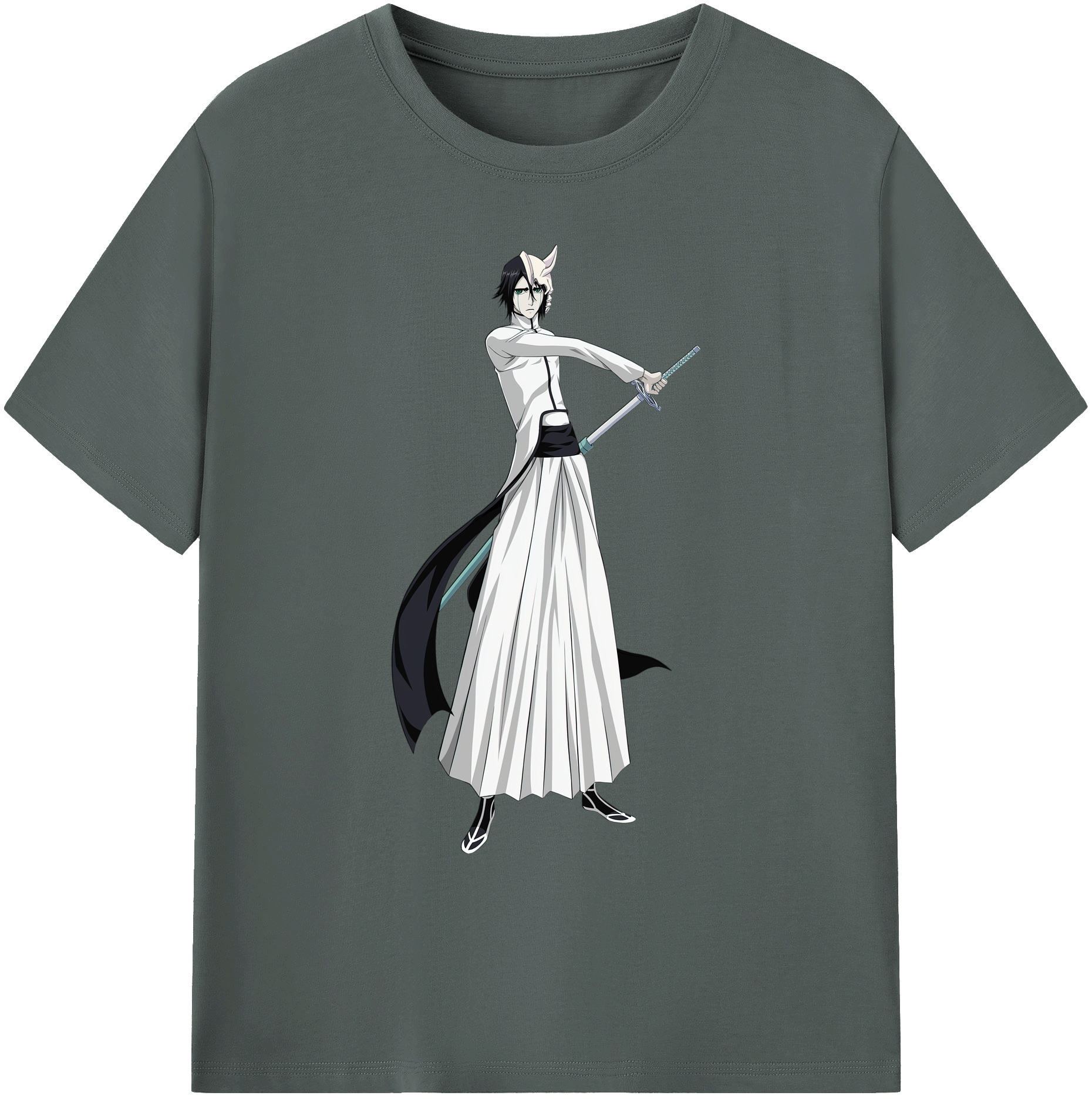 （画像用） ブリーチ ウルキオラ·シファー BLEACH Ulquiorra cifer 綿100％ メンズ半袖Tシャツ｜肌触りやわらか＆通気性